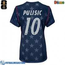 Fotballdrakt Dame Forente stater Christian Pulisic #10 Bortedrakt VM 2026 Kortermet